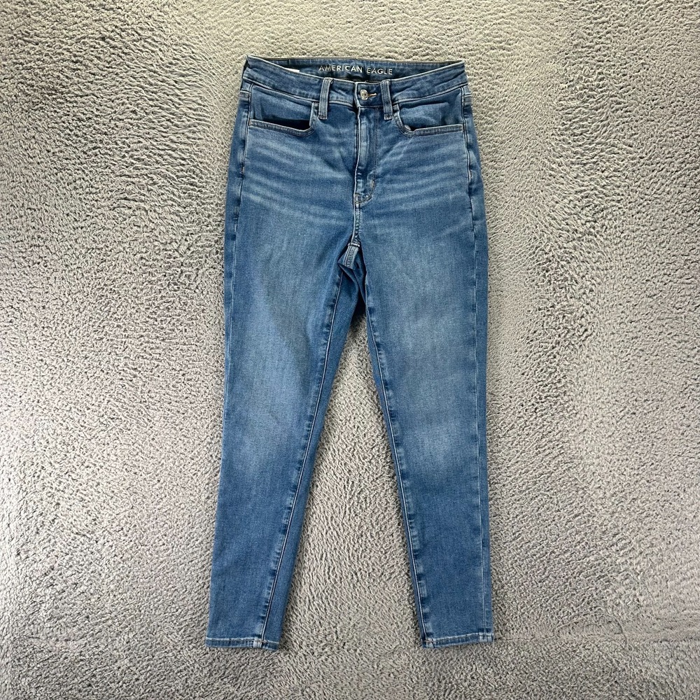 American Eagle Outfitters Next Level Jeans Womens 6 Blue Cotton Denim Jegging